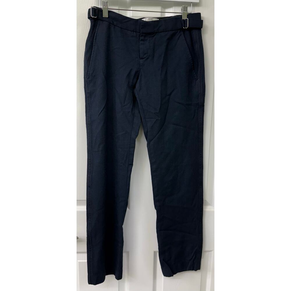 Gap women's Wool navy blue casual work pants 100% wool size 6 pants Boy Fit
